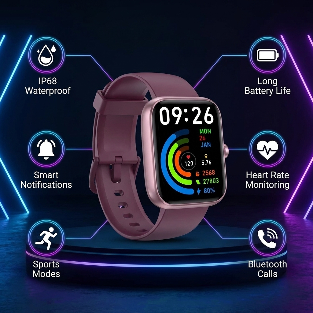 Smart Watch – Pink Gold